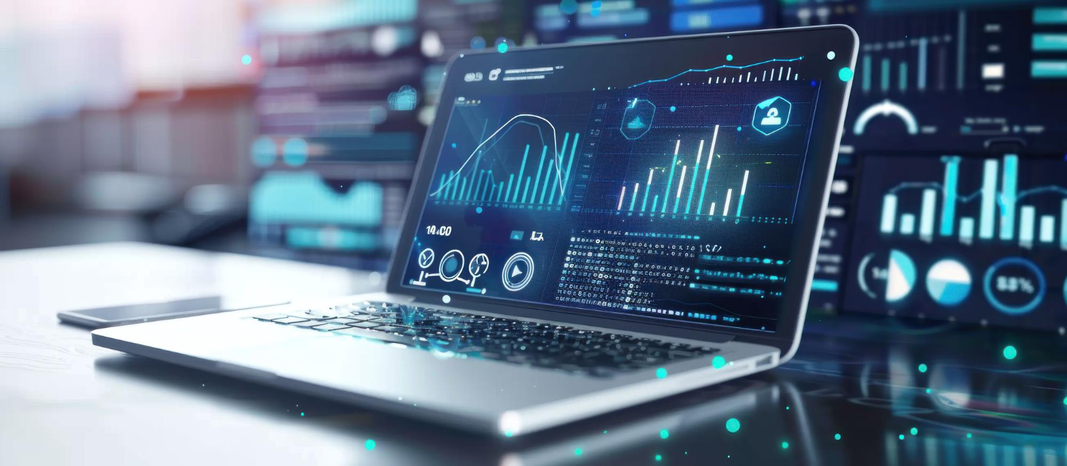KPI dashboard displaying key business metrics for website performance monitoring