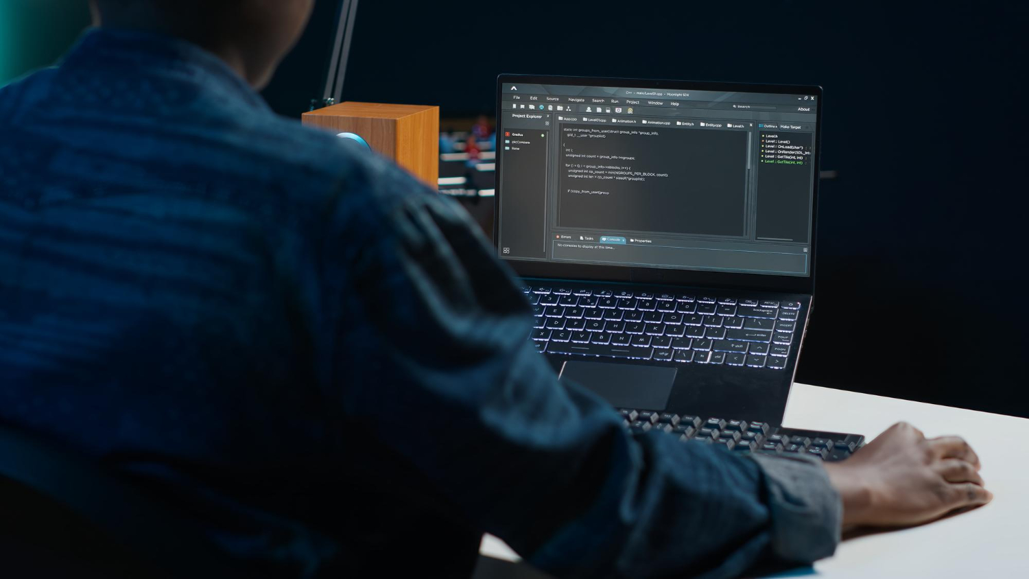 Developer configuring tag manager code in browser development tools